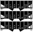 USRA 55-Ton 2-Bay Hopper 3-Pack - Kit -- Chesapeake & Ohio #61239, 61584, 61475 (As-Delivered, black)
