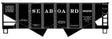 USRA Early 55-Ton 2-Bay Hopper - Kit -- Seaboard Air Line #36208 (black)
