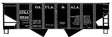 USRA 55-Ton 2-Bay Hopper - Kit -- Georgia, Florida & Alabama #5536 (black)