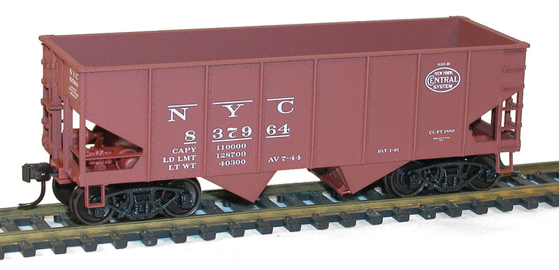 USRA 2-Bay 55-Ton Open Hopper - Kit -- New York Central (Boxcar Red, System Logo)