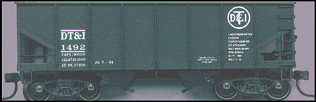 USRA 2-Bay 55-Ton Open Hopper - Kit -- Detroit, Toledo & Ironton (black)