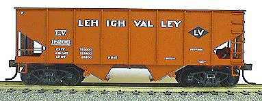 USRA 2-Bay 55-Ton Open Hopper - Kit -- Lehigh Valley (Oxide w/black & white LV diamond herald)