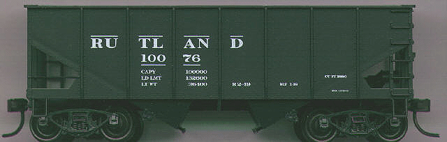 USRA 2-Bay 55-Ton Open Hopper - Kit -- Rutland (black)