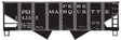 USRA 55-Ton 2-Bay Open Hopper - Kit -- Pere Marquette #14365 (black)