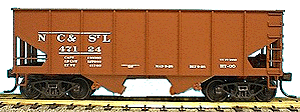 USRA 2-Bay 55-Ton Open Hopper - Kit -- Nashville, Chattanooga & St. Louis (Oxide)