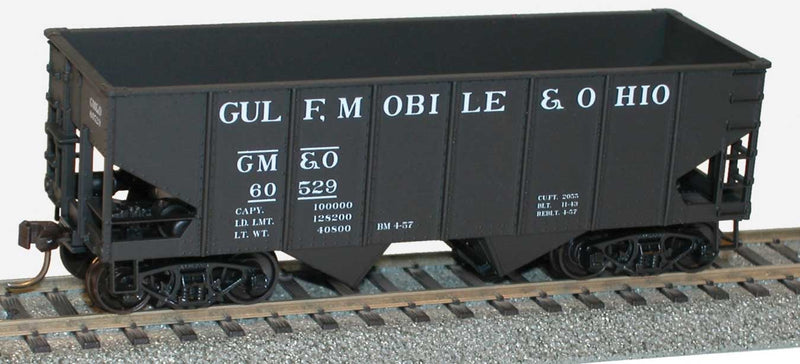 USRA 55-Ton 2-Bay Open Hopper - Kit -- Gulf, Mobile & Ohio #60529 (black)