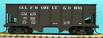 USRA 2-Bay 55-Ton Open Hopper - Kit -- Gulf, Mobile & Ohio (black)