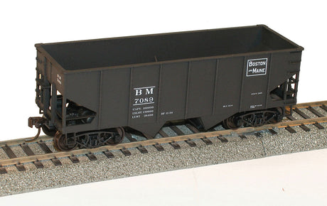 USRA 55-Ton 2-Bay Open Hopper - Kit -- Boston & Maine #7089 (black, Rectangle Logo)