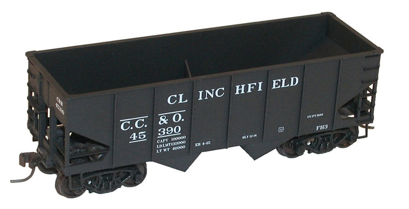 USRA 55-Ton 2-Bay Open Hopper - Kit -- Clinchfield CC&O (black)