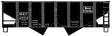 USRA 55-Ton 2-Bay Open Hopper - Kit -- Maine Central (black, Rectangular Logo)