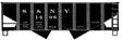 USRA 55-Ton 2-Bay Open Hopper - Kit -- Susquehanna & New York 1406 (black)