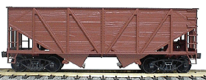 55-Ton Wood-Side 2-Bay Hopper - Kit -- Undecorated