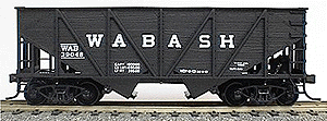 55-Ton Wood Side Twin Hopper -- Wabash (black)