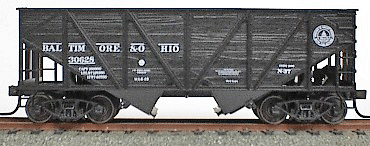 55-Ton Wood Side Twin Hopper -- Baltimore & Ohio-1