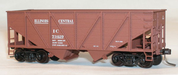 55-Ton Wood Side Twin Hopper -- Illinois Central