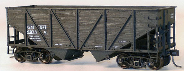 55-Ton Wood Side Twin Hopper -- Gulf, Mobile & Ohio
