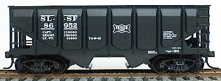 55-Ton Panel-Side 2-Bay Hopper - Kit -- St. Louis - San Francisco "Frisco" SLSF (Oxide)