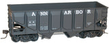 55-Ton Panel-Side 2-Bay Hopper - Kit -- Ann Arbor #30745 (black)-2