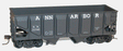 55-Ton Panel-Side 2-Bay Hopper - Kit -- Ann Arbor #30745 (black)-1