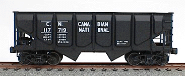 55-Ton Panel-Side 2-Bay Hopper - Kit -- Canadian National