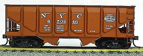 55-Ton Panel Side Coal Hopper - 3-Number Set -- New York Central