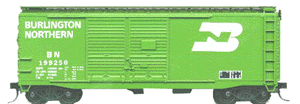 40' Double-Door Steel Boxcar -- BN