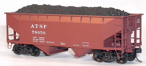 Magnetic Coal Load pkg(12) -- For Accurail 7700-Series Offset-Side Twin Hopper