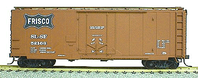 40' AAR Plug Door Boxcar Kit -- Frisco (Mineral Red) w/High Ladders & Roofwalks