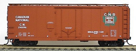 40' AAR Plug Door Boxcar Kit -- Canadian National (Oxide) w/High Ladders & Roofwalks