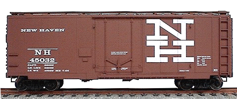 40' AAR Plug Door Boxcar Kit -- New Haven (Mineral Red)