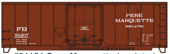 AAR 40' Insulated Plug-Door Boxcar - Kit -- Pere Marquette #56207 (Boxcar Red)