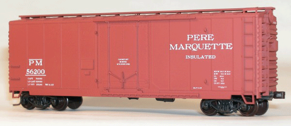 40' AAR Plug Door Boxcar Kit -- Pere Marquette