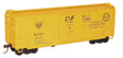 AAR 40' Plug-Door Boxcar - Kit -- American Refrigerator Transit WADX #3035 (yellow, black ART, WAB & MP Logos)