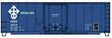 AAR 40' Insulated Plug-Door Boxcar - Kit -- Central Soya CRDX #5572 (blue, white)