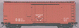 40' AAR Plug Door Boxcar -- Data Only (Oxide) w/High Ladders & Roofwalks