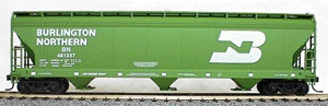 3-Bay Covered Hopper -- Burlington Northern