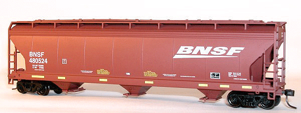 Covered Hopper - 3-Pack -- BNSF Railway (2007 Wedge Logo)
