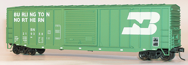 50' Exterior Post Boxcar - 3-Pack -- Burlington Northern