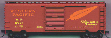 40' PS-1 Steel Boxcar - Kit (Plastic) -- Western Pacific