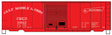 40' PS-1 Steel Boxcar - Kit -- Gulf, Mobile & Ohio #59063 (red, DF Appliances Marking)
