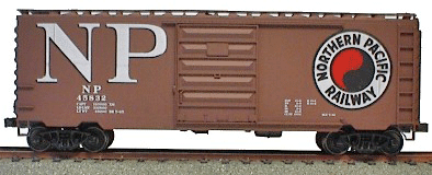 40' PS-1 Steel Boxcar - Kit (Plastic) -- Northern Pacific (Mineral Red w/white & black lettering)