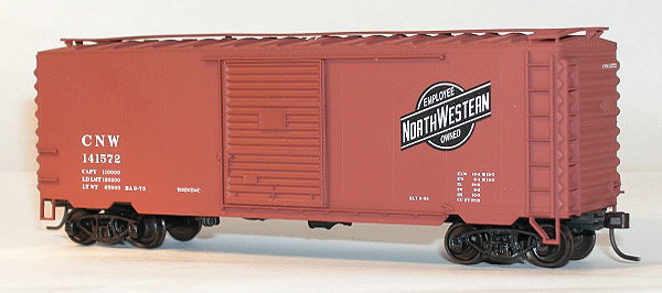 40' PS-1 Steel Boxcar - Kit (Plastic) -- Chicago & North Western (oxide)