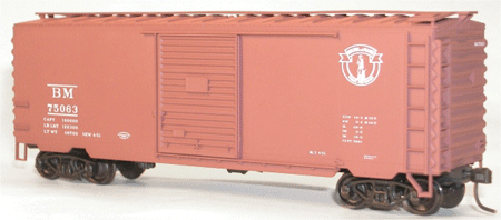 40' PS-1 Steel Boxcar - Kit (Plastic) -- Boston & Maine