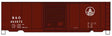 40' PS-1 Steel Boxcar - Kit -- Baltimore & Ohio 463572 (Boxcar Red, white, Capitol Logo)
