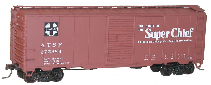 AAR 40' Single-Door Steel Boxcar - Kit -- Santa Fe