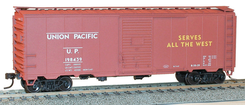 AAR 40' Single-Door Steel Boxcar - Kit -- Union Pacific