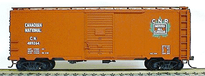 AAR 40' Single-Door Steel Boxcar - Kit (Plastic) -- Canadian National (Maple Leaf)