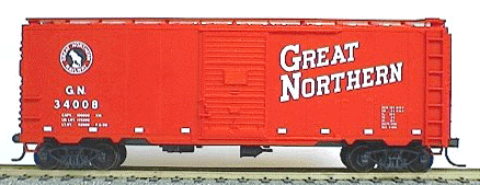 AAR 40' Single-Door Steel Boxcar - Kit (Plastic) -- Great Northern