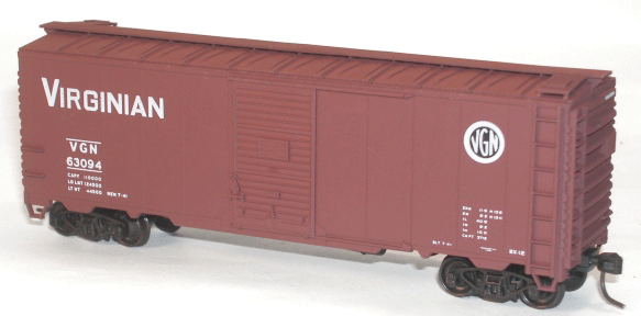 AAR 40' Single-Door Steel Boxcar - Kit (Plastic) -- Virginian (Boxcar Red, Small Logo)