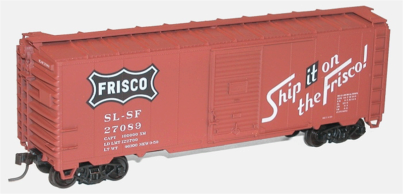 AAR 40' Single-Door Steel Boxcar - Kit -- St. Louis - San Francisco "Frisco"-1